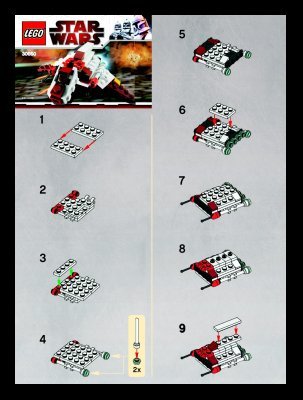 Istruzioni per la Costruzione - LEGO - 30050 - Republic Attack Shuttle: Page 1