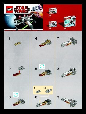 Istruzioni per la Costruzione - LEGO - 30051 - X-wing: Page 1