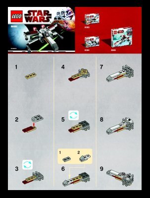 Istruzioni per la Costruzione - LEGO - 30051 - X-wing: Page 1