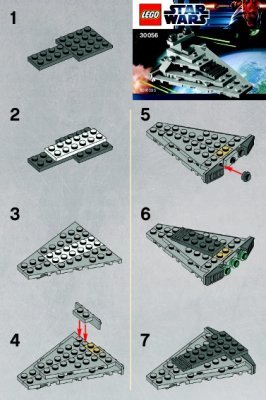 Istruzioni per la Costruzione - LEGO - 30056 - Mini Star Destroyer: Page 1