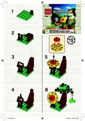 Istruzioni per la Costruzione - LEGO - 30062 - Target practice: Page 1