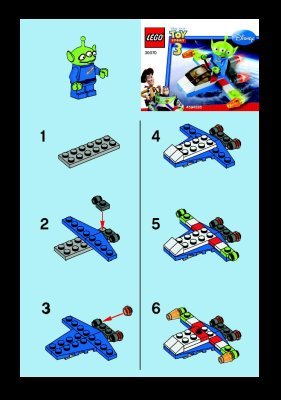 Istruzioni per la Costruzione - LEGO - 30070 - Alien Space Ship: Page 1