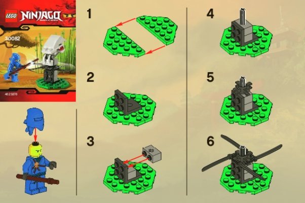 Istruzioni per la Costruzione - LEGO - 30082 - Ninja Training: Page 1