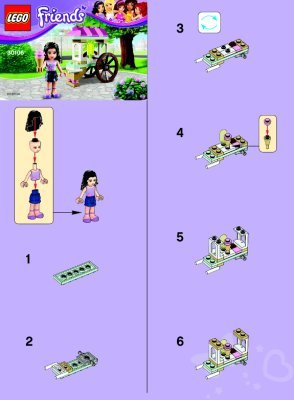 Istruzioni per la Costruzione - LEGO - 30106 - LEGO® Friends Ice Cream Stand: Page 1