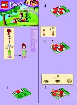 Istruzioni per la Costruzione - LEGO - 30108 - LEGO® Friends Summer Picnic: Page 1