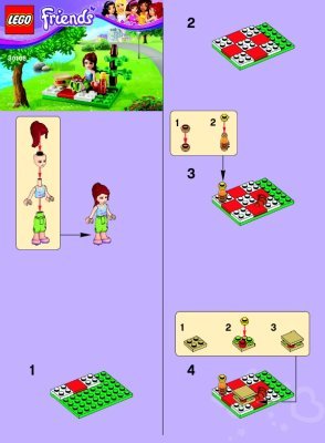 Istruzioni per la Costruzione - LEGO - 30108 - LEGO® Friends Summer Picnic: Page 1