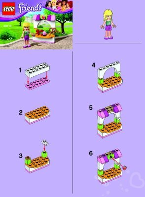 Istruzioni per la Costruzione - LEGO - 30113 - Stephanie’s Bakery Stand: Page 1