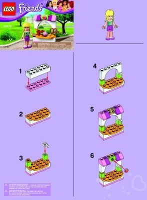 Istruzioni per la Costruzione - LEGO - 30113 - Stephanie’s Bakery Stand: Page 1