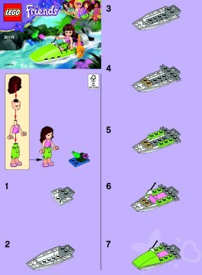 Istruzioni per la Costruzione - LEGO - 30115 - Jungle Boat: Page 1