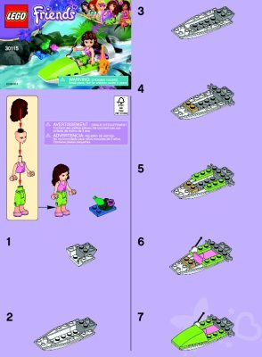 Istruzioni per la Costruzione - LEGO - 30115 - Jungle Boat: Page 1