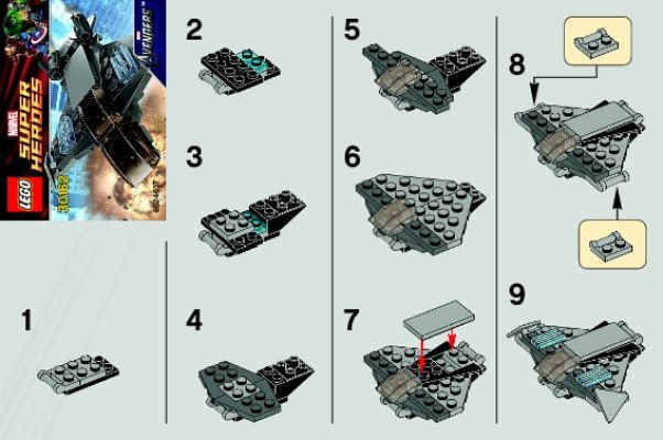 Istruzioni per la Costruzione - LEGO - 30162 - The Quinjet: Page 1