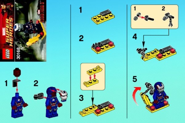 Istruzioni per la Costruzione - LEGO - 30168 - Gun mounting system: Page 1