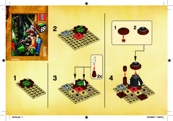 Istruzioni per la Costruzione - LEGO - 30170 - HEROICA Ganrash: Page 1