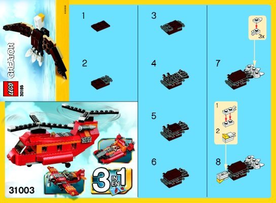 Istruzioni per la Costruzione - LEGO - 30185 - Little Eagle: Page 1