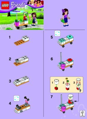 Istruzioni per la Costruzione - LEGO - 30202 - Smoothie Stand: Page 1