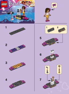 Istruzioni per la Costruzione - LEGO - 30205 - Pop Star Red Carpet: Page 1