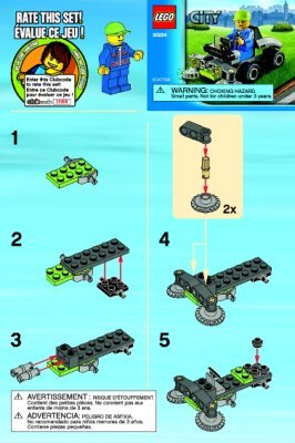 Istruzioni per la Costruzione - LEGO - 30224 - Lawn Mover: Page 1