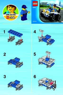 Istruzioni per la Costruzione - LEGO - 30228 - Police ATV: Page 1