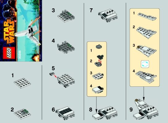 Istruzioni per la Costruzione - LEGO - 30246 - Imperial Shuttle™: Page 1