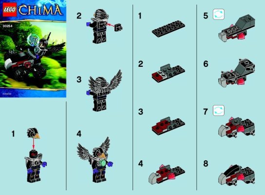 Istruzioni per la Costruzione - LEGO - 30254 - Razcal’s Double-Crosser: Page 1