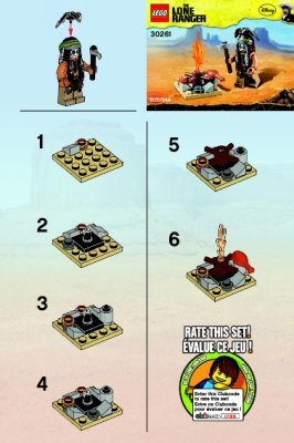 Istruzioni per la Costruzione - LEGO - 30261 - Tonto's Campfire: Page 1