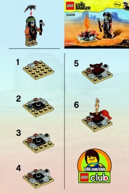 Istruzioni per la Costruzione - LEGO - 30261 - Tonto's Campfire: Page 1