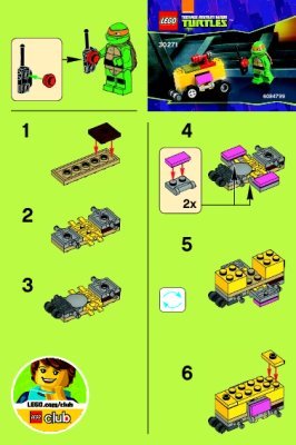 Istruzioni per la Costruzione - LEGO - 30271 - Mikey’s Mini-Shellraiser: Page 1