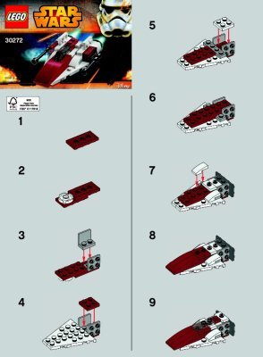 Istruzioni per la Costruzione - LEGO - 30272 - A-Wing Starfighter™: Page 1