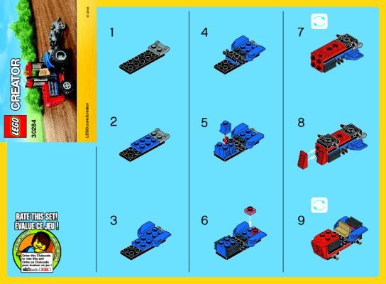 Istruzioni per la Costruzione - LEGO - 30284 - Tractor: Page 1