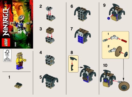 Istruzioni per la Costruzione - LEGO - 30291 - Anacondrai Battle Mech: Page 1