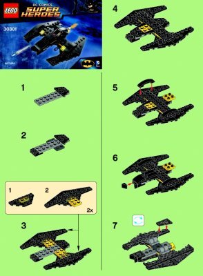 Istruzioni per la Costruzione - LEGO - 30301 - Batwing: Page 1