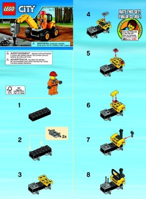 Istruzioni per la Costruzione - LEGO - 30312 - Demolition Driller: Page 1