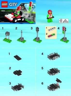 Istruzioni per la Costruzione - LEGO - 30314 - Go-Kart Racer: Page 1