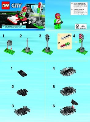 Istruzioni per la Costruzione - LEGO - 30314 - Go-Kart Racer: Page 1