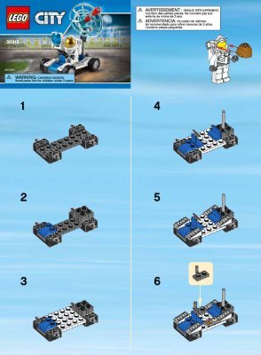 Istruzioni per la Costruzione - LEGO - 30315 - Space Vehicle: Page 1