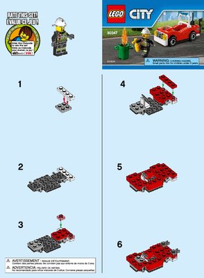 Istruzioni per la Costruzione - LEGO - 30347 - Fire Car: Page 1