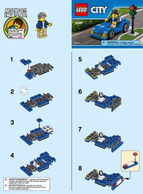 Istruzioni per la Costruzione - LEGO - 30349 - Sports Car: Page 1