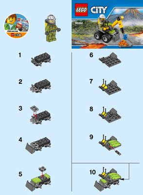 Istruzioni per la Costruzione - LEGO - 30350 - Volcano Jackhammer: Page 1