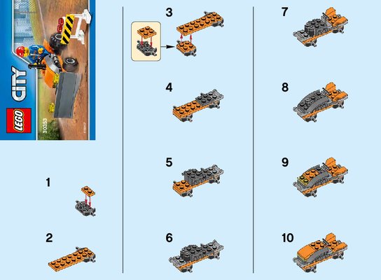 Istruzioni per la Costruzione - LEGO - 30353 - Tractor: Page 1