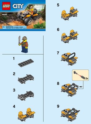 Istruzioni per la Costruzione - LEGO - 30355 - Jungle ATV: Page 1