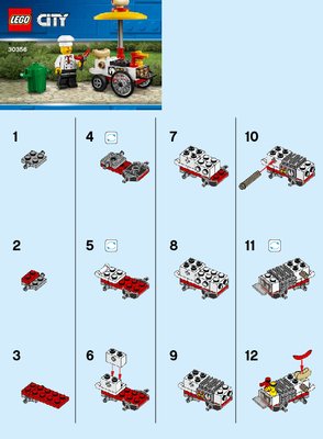 Istruzioni per la Costruzione - LEGO - 30356 - Hot Dog Stand: Page 1