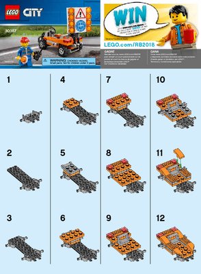 Istruzioni per la Costruzione - LEGO - 30357 - Road Worker: Page 1