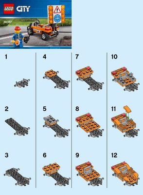 Istruzioni per la Costruzione - LEGO - 30357 - Road Worker: Page 1