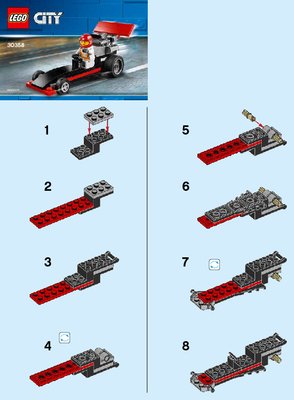 Istruzioni per la Costruzione - LEGO - 30358 - Dragster: Page 1