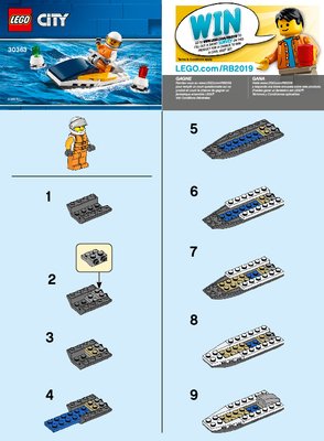 Istruzioni per la Costruzione - LEGO - 30363 - Race Boat: Page 1