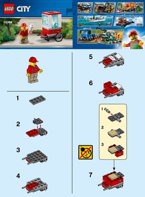 Istruzioni per la Costruzione - LEGO - 30364 - Popcorn Cart: Page 1