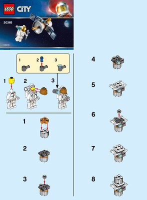 Istruzioni per la Costruzione - LEGO - 30365 - Space Satellite: Page 1