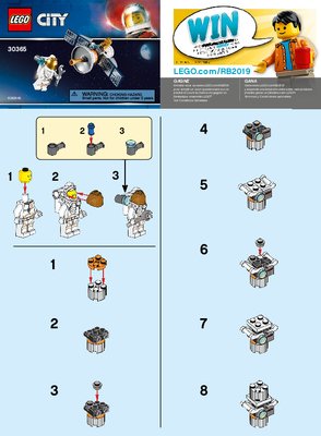 Istruzioni per la Costruzione - LEGO - 30365 - Space Satellite: Page 1