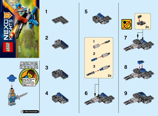 Istruzioni per la Costruzione - LEGO - 30373 - Knighton Hyper Cannon: Page 1