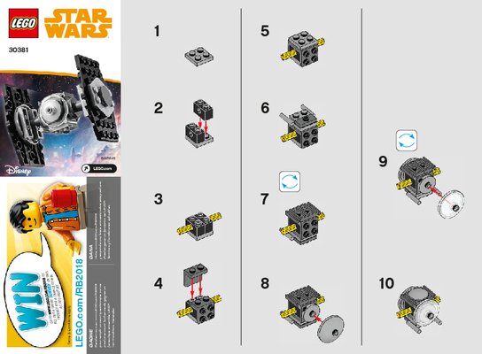 Istruzioni per la Costruzione - LEGO - 30381 - Imperial TIE Fighter™: Page 1